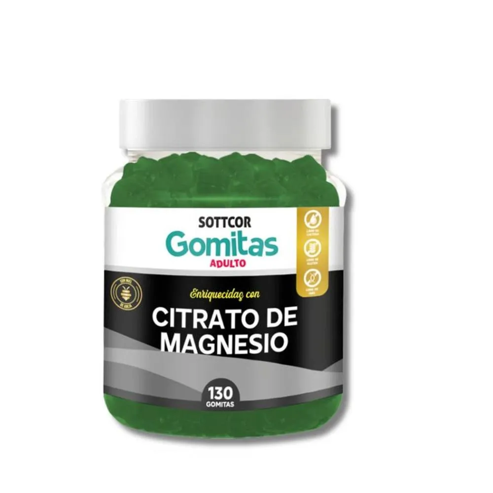 CITRATO DE MAGNESIO – SOTTCOR GOMITAS ADULTOS -130 GOMITAS